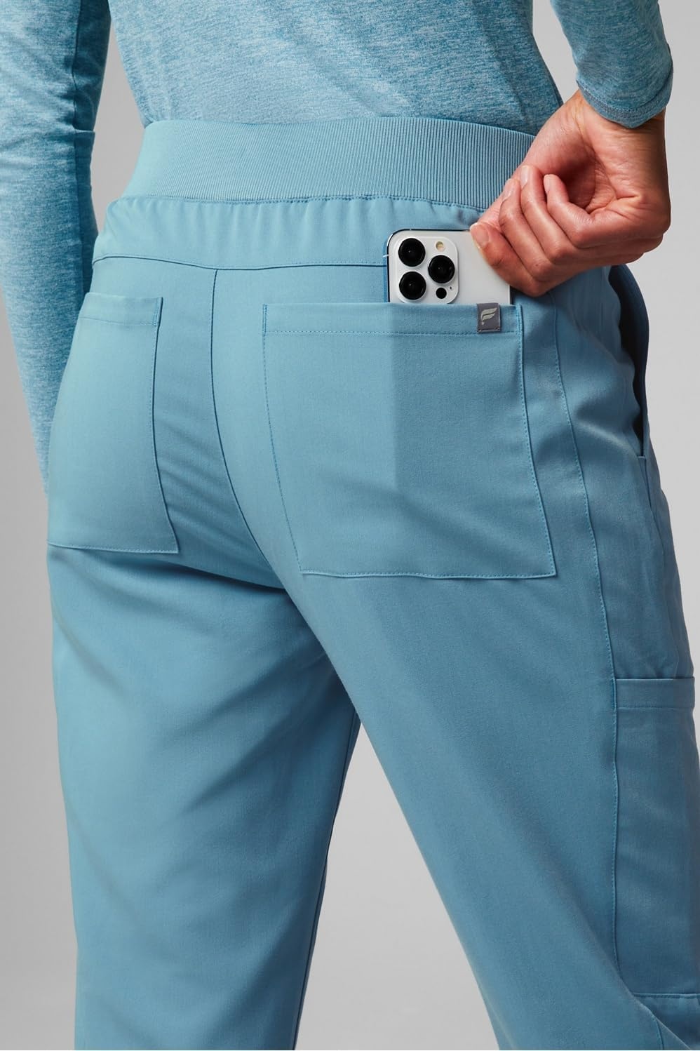 image:imageFabletics Womens Active Scrub Jogger MotionTech PocketPacked Lightweight WrinkleResist SemiSlim FitWave