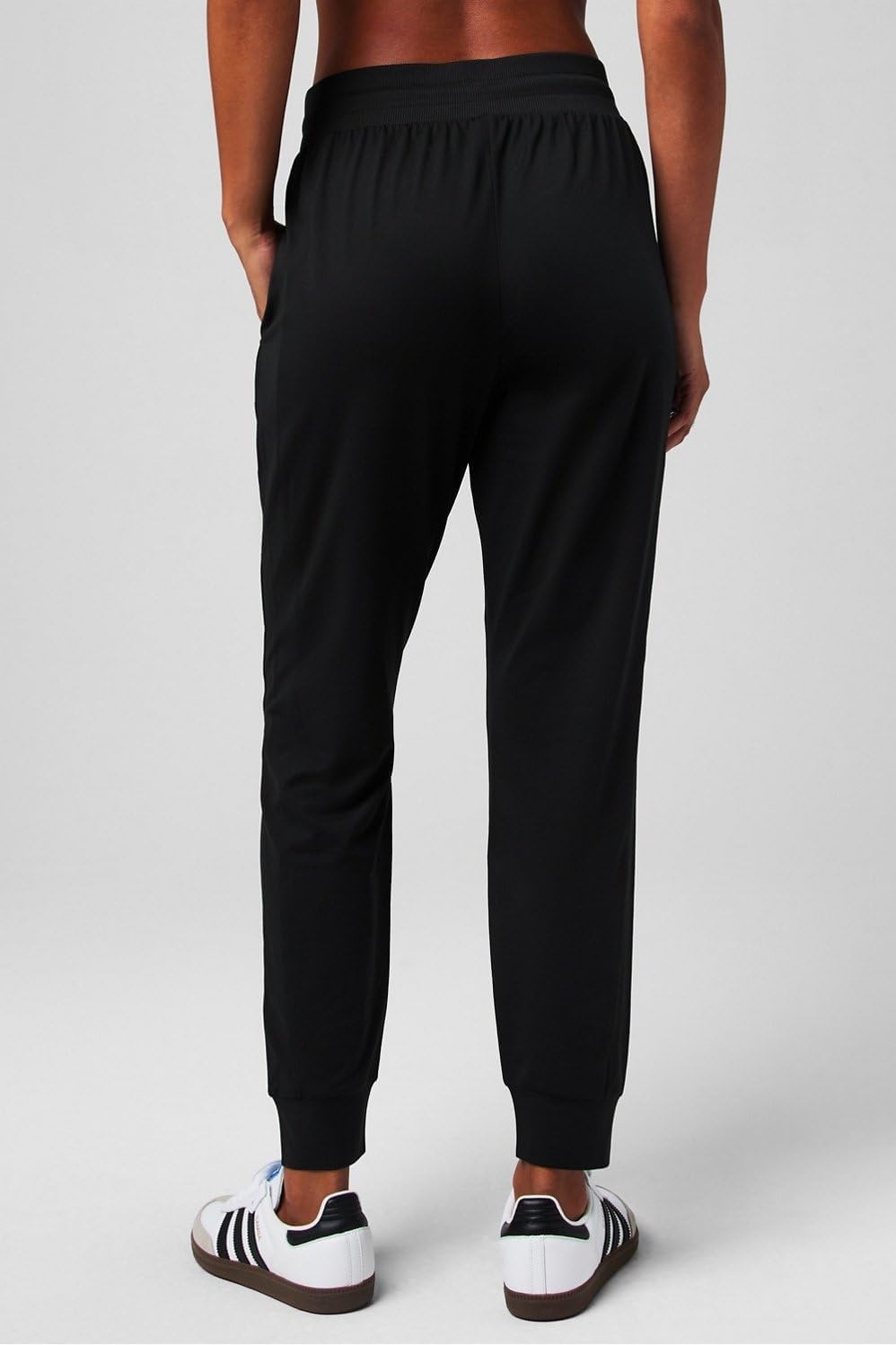 image:imageFabletics Womens Cloud Jersey Jogger Buttery Soft Recycled Fabric Hidden Pockets Breathable MoistureWickingBlack