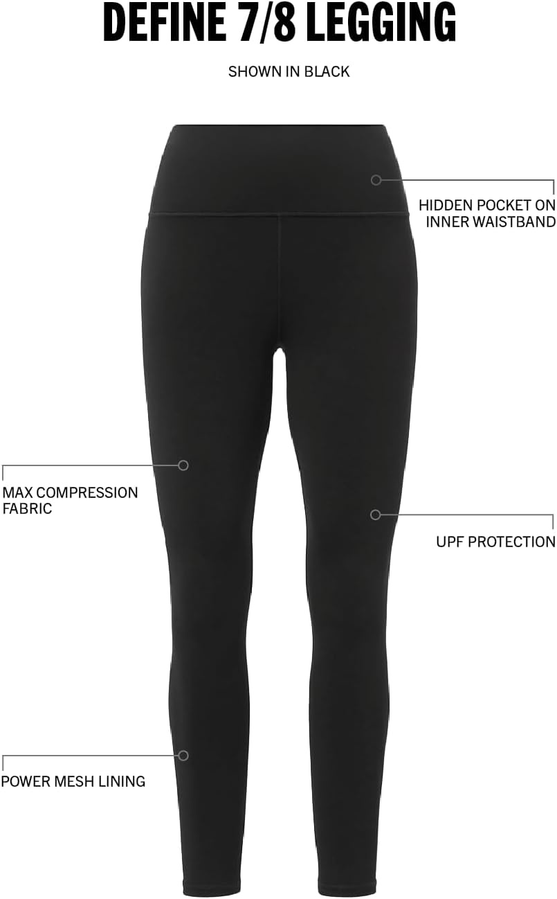 image:imageFabletics Womens Define HighWaisted Legging Workout Yoga Running Athletic Active Maximum Compression FlatteringBlack