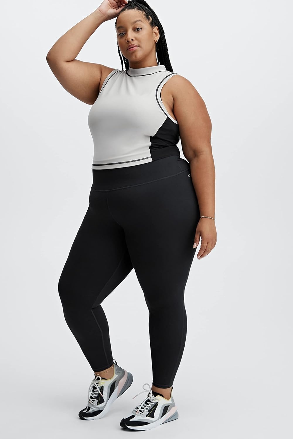 image:imageFabletics Womens Define HighWaisted Legging Workout Yoga Running Athletic Active Maximum Compression FlatteringBlack