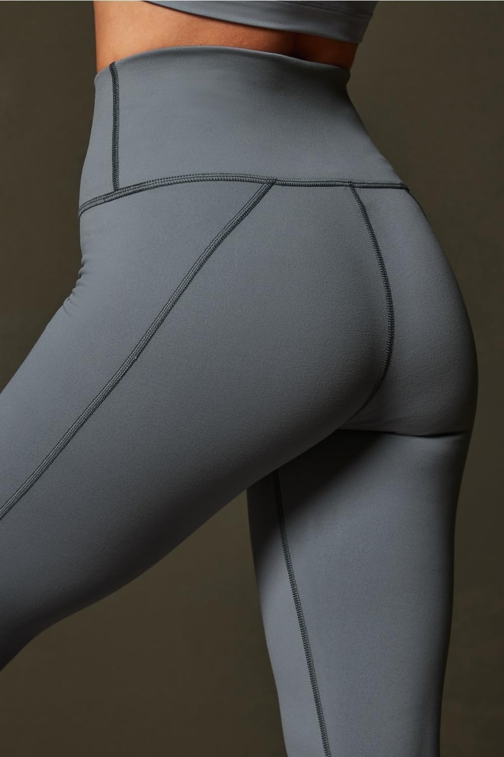 image:imageFabletics Womens Define HighWaisted Legging Workout Yoga Running Athletic Active Maximum Compression FlatteringStormcloud