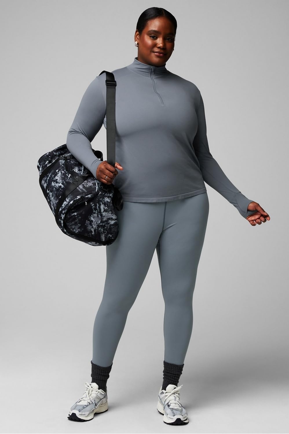 image:imageFabletics Womens Define HighWaisted Legging Workout Yoga Running Athletic Active Maximum Compression FlatteringStormcloud
