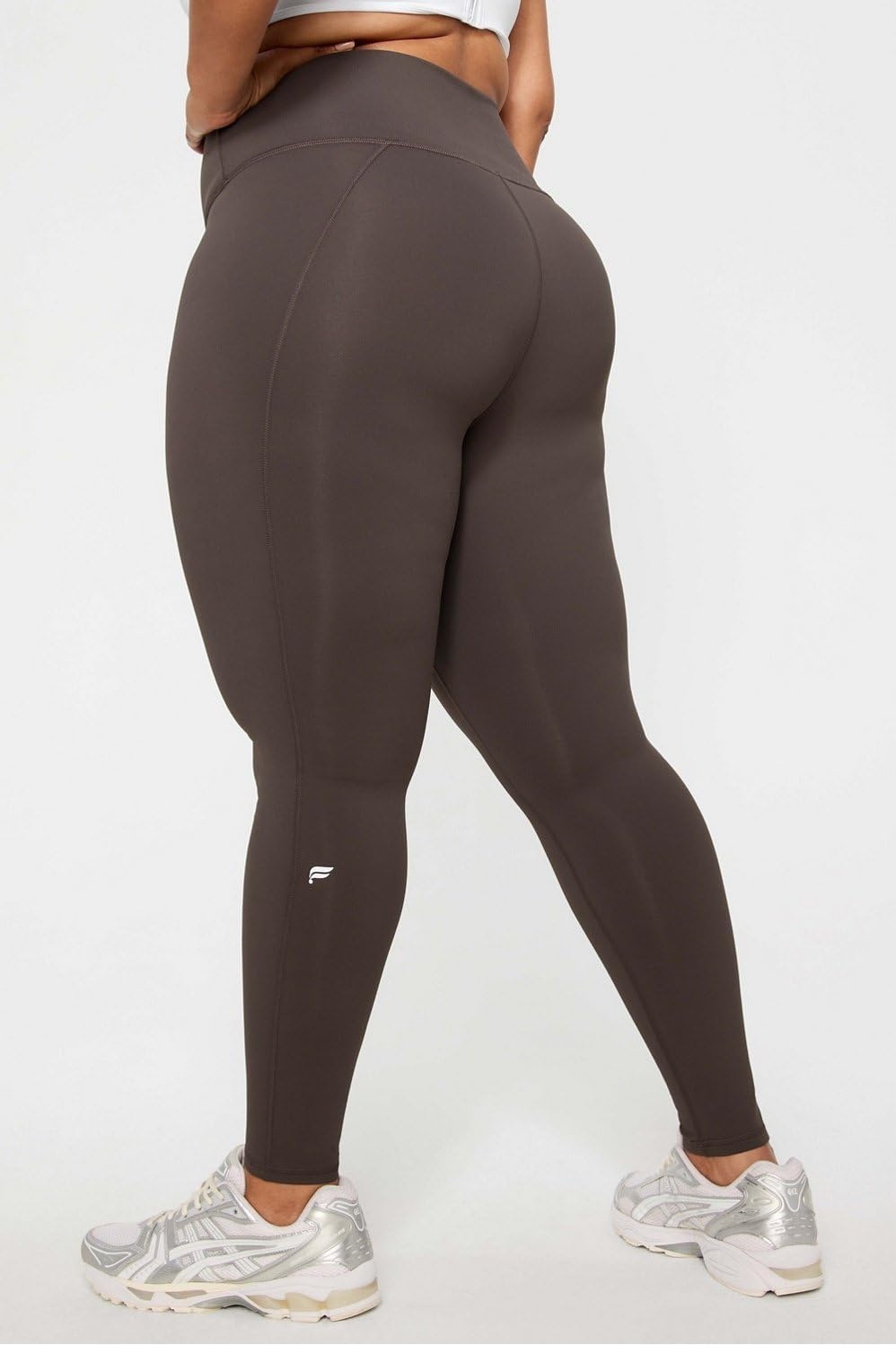 image:imageFabletics Womens Define HighWaisted Legging Workout Yoga Running Athletic Active Maximum Compression FlatteringTaupe Slate