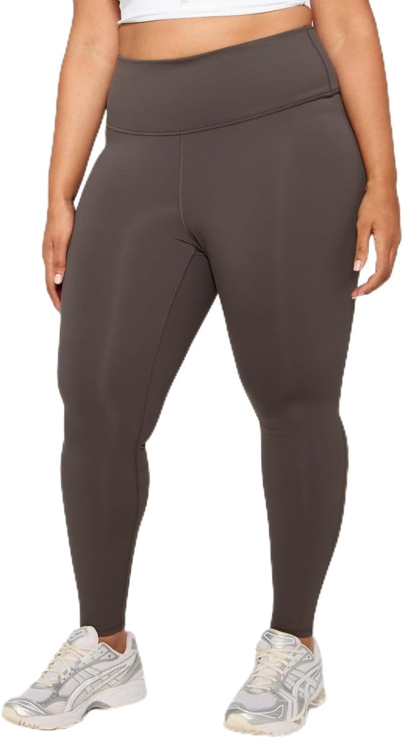 image:imageFabletics Womens Define HighWaisted Legging Workout Yoga Running Athletic Active Maximum Compression FlatteringTaupe Slate