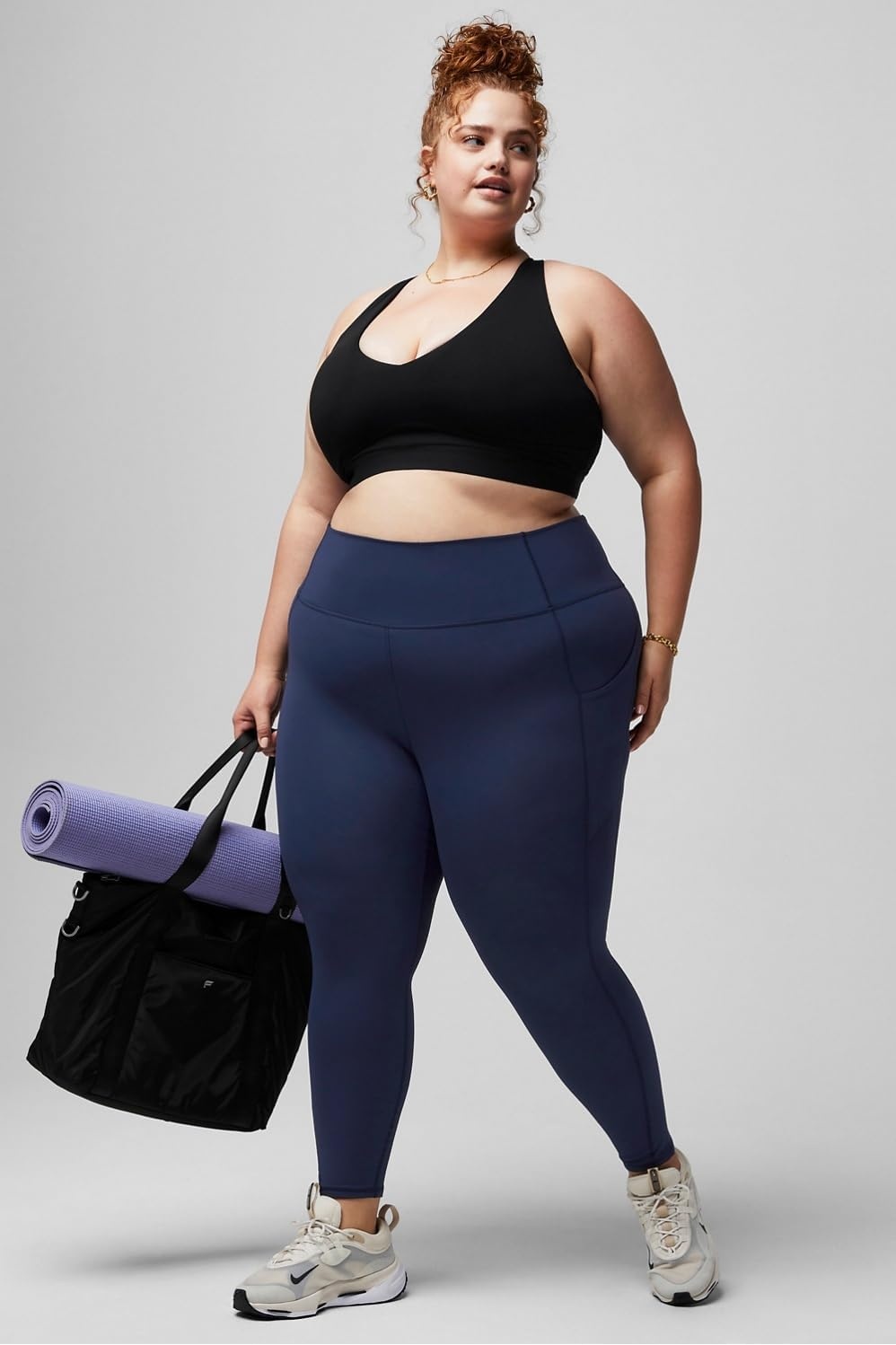 image:imageFabletics Womens Oasis PureLuxe HighWaisted LeggingDeep Navy