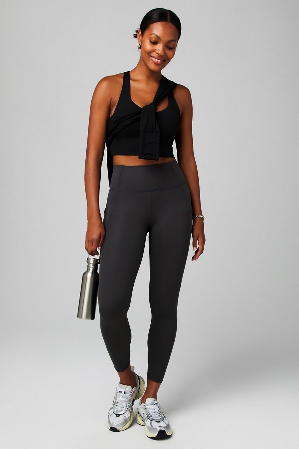 image:imageFabletics Womens Oasis PureLuxe HighWaisted LeggingMidnight