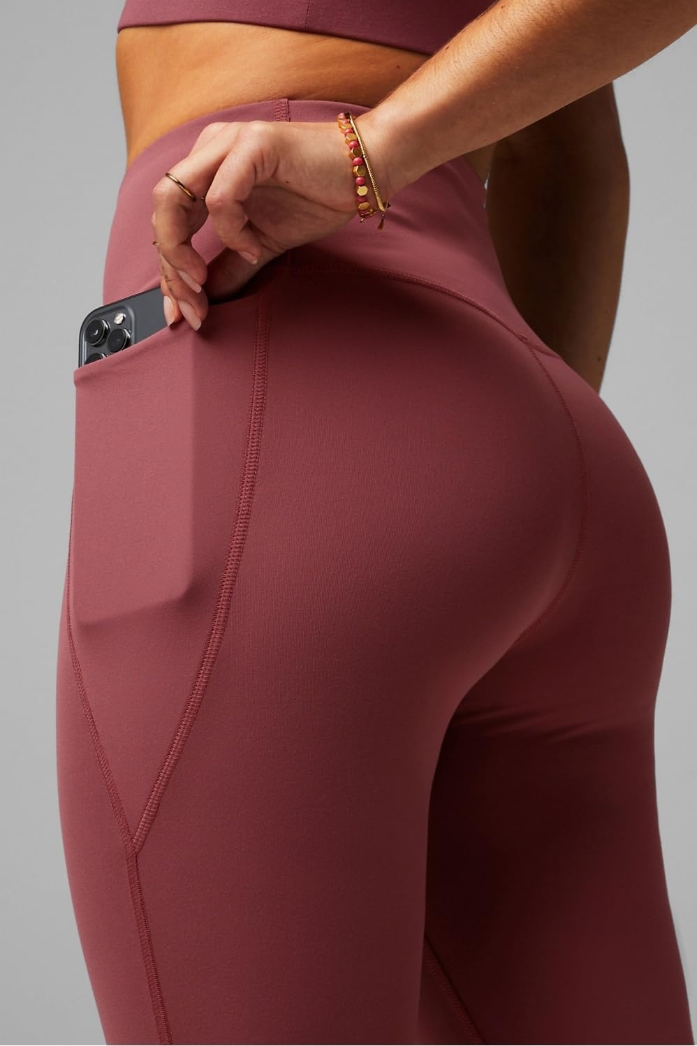 image:imageFabletics Womens Oasis PureLuxe HighWaisted LeggingMoonlight Mauve