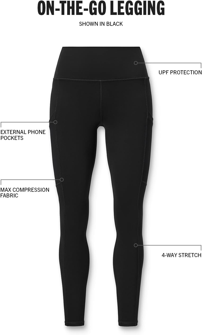 image:imageFabletics Womens OnTheGo PowerHold HighWaisted Legging Workout Yoga Maximum Compression FlatteringBlack
