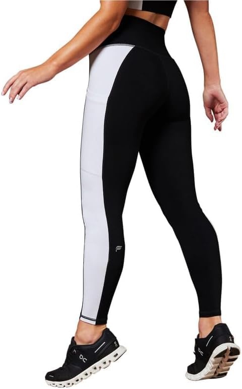 image:imageFabletics Womens OnTheGo PowerHold HighWaisted Legging Workout Yoga Maximum Compression FlatteringBlackClassic White