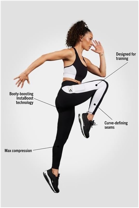 image:imageFabletics Womens OnTheGo PowerHold HighWaisted Legging Workout Yoga Maximum Compression FlatteringBlackClassic White
