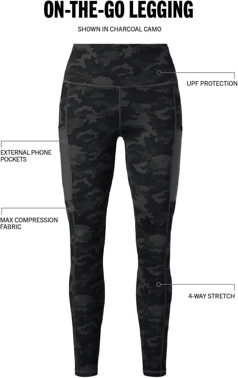 image:imageFabletics Womens OnTheGo PowerHold HighWaisted Legging Workout Yoga Maximum Compression FlatteringCharcoal Camo