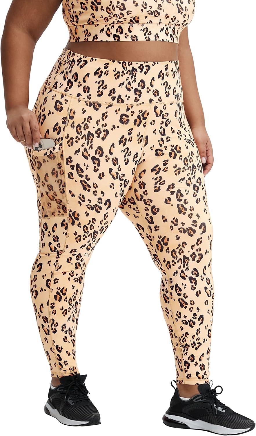 image:imageFabletics Womens OnTheGo PowerHold HighWaisted Legging Workout Yoga Maximum Compression FlatteringDesert Leopard
