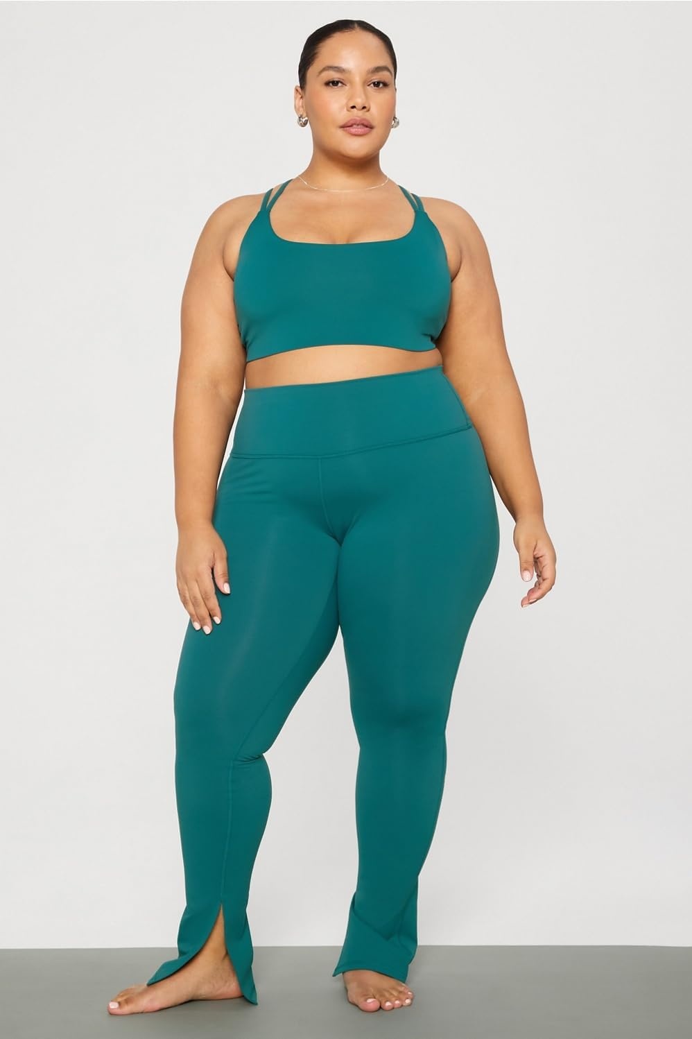 image:imageFabletics Womens Principal LowImpact BraGreen Abyss