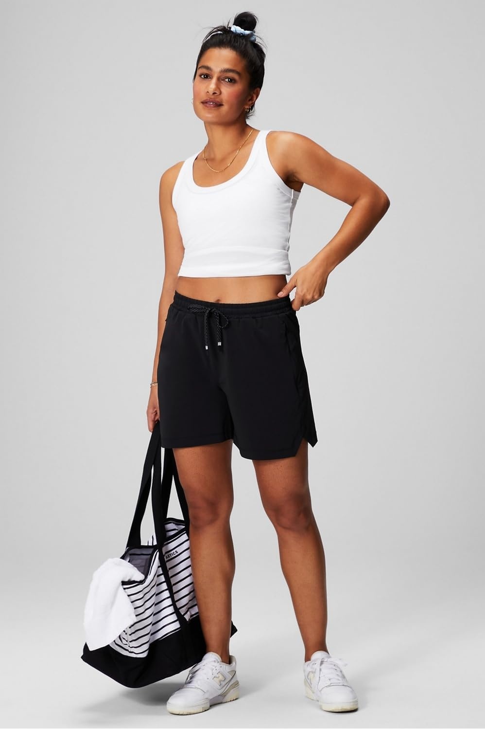 image:imageFabletics Womens The One Short MoistureWicking QuickDryBlack