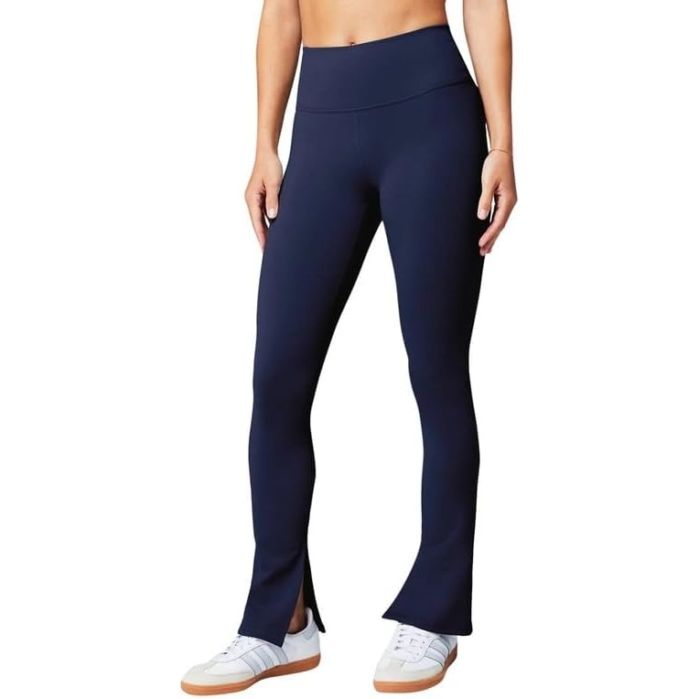 image:imageDefine PowerHold Split Hem Flare Pant MoistureWicking 4Way StretchDeep Navy