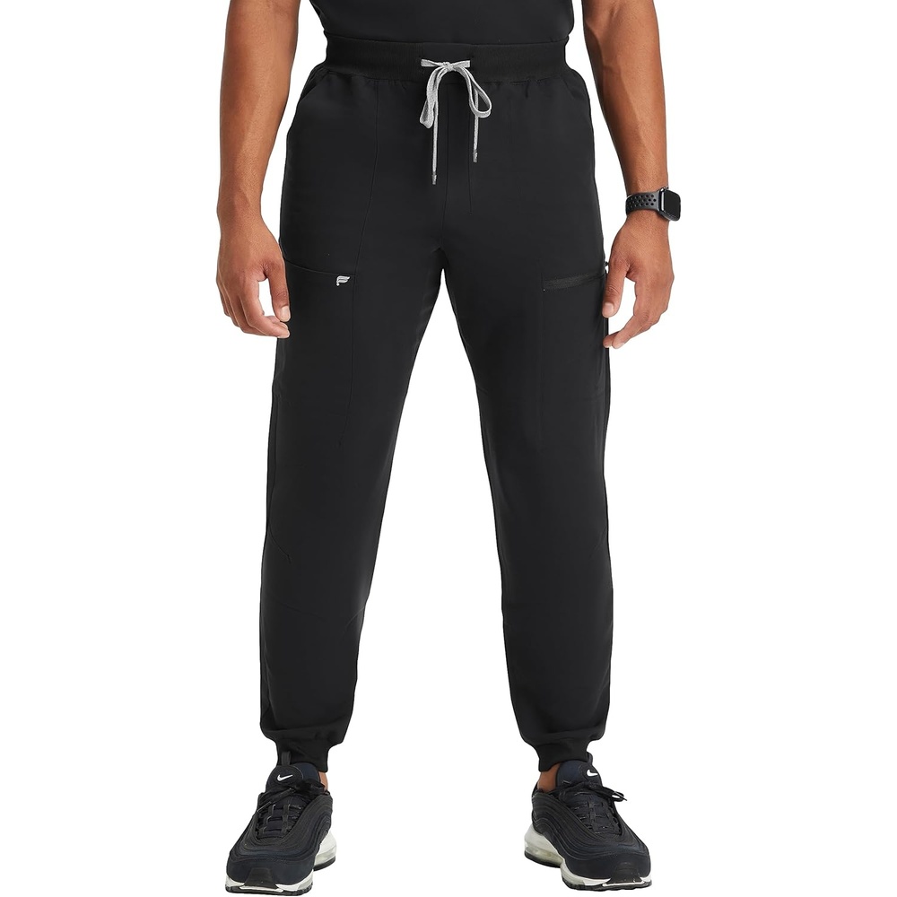 image:imageFabletics Mens AllShift 5Pocket Scrub Jogger MotionTech 4Way Stretch PocketPacked Lightweight SemiSlim FitBlack