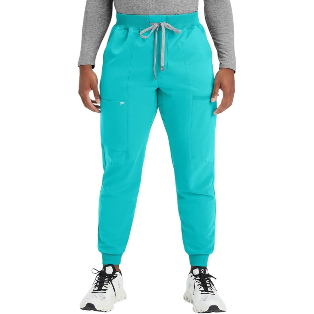 image:imageFabletics Mens AllShift 5Pocket Scrub Jogger  MotionTech 4Way Stretch PocketPacked Lightweight SemiSlim FitElectric Teal