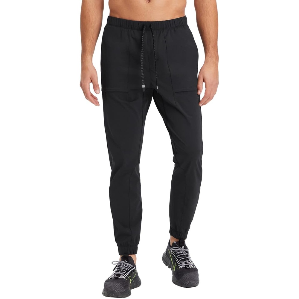 image:imageFabletics Mens The One Jogger QuickDry Hidden Pockets Zip Pockets UPF Protection AntiStink LightweightBlack