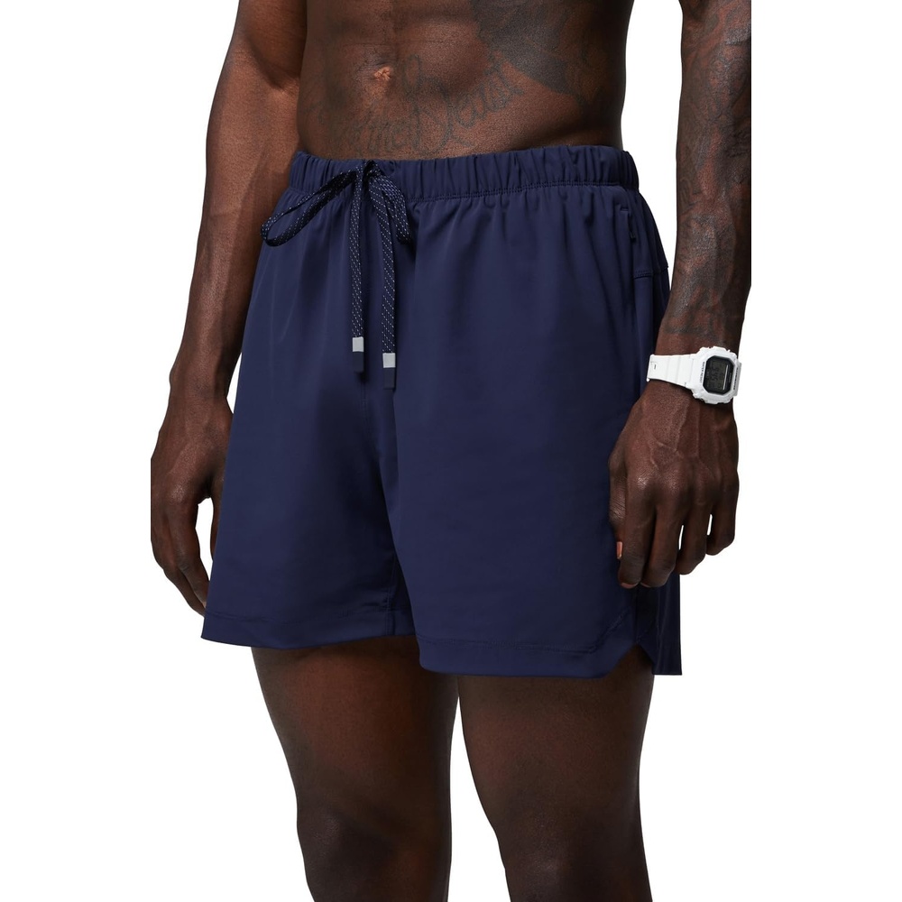 image:imageFabletics Mens The One Short Unlined Training Swimming Lightweight QuickDry Zip Pocket Stretch WovenDeep Navy