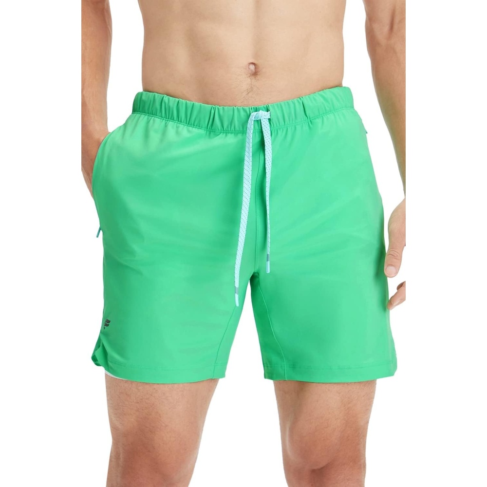 image:imageFabletics Mens The One Short Unlined Training Swimming Lightweight QuickDry Zip Pocket Stretch WovenTropical Water