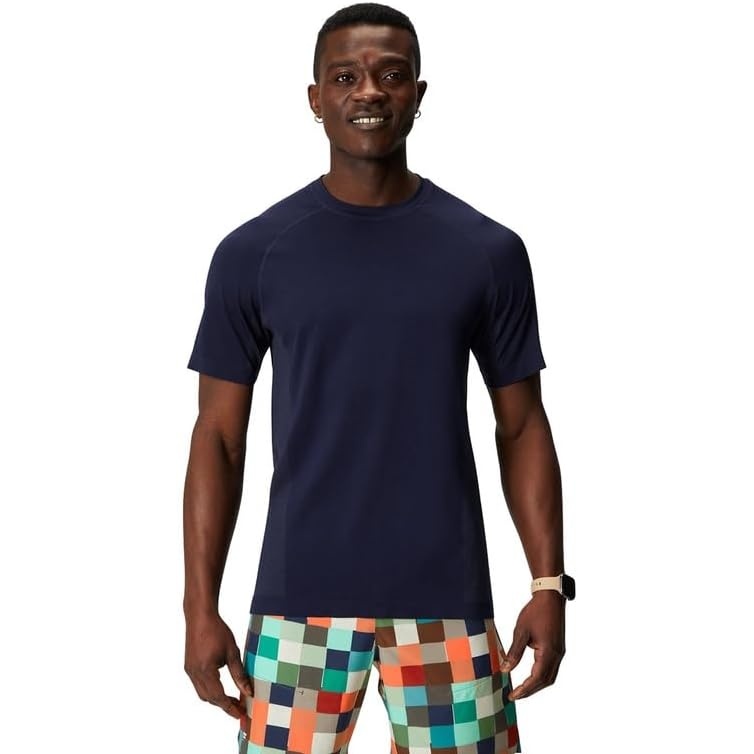 image:imageFabletics Mens The Training Day Tee Performance Running Workout Gym Breathable 4Way StretchDeep Navy