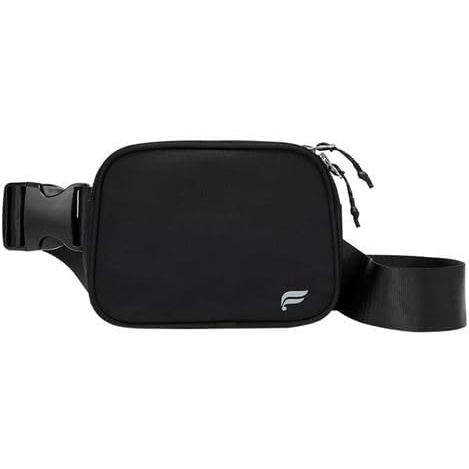 image:imageFabletics The Big Belt Bag Quick Dry Zip Pockets Hidden Pockets Reflective Black OSBlack