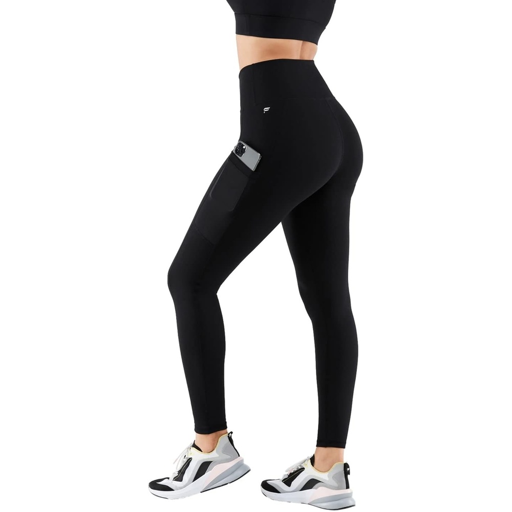 image:imageFabletics Womens OnTheGo PowerHold HighWaisted Legging Workout Yoga Maximum Compression FlatteringBlack