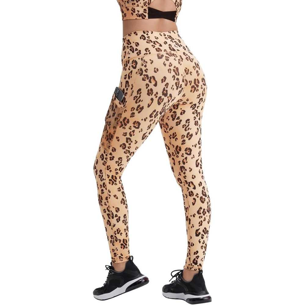image:imageFabletics Womens OnTheGo PowerHold HighWaisted Legging Workout Yoga Maximum Compression FlatteringDesert Leopard
