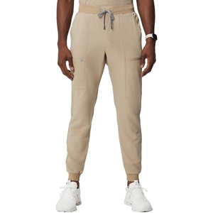 Fabletics Men’s All-Shift 5-Pocket Scrub Jogger – MotionTech, 4-Way Stretch, Pocket-Packed, Lightweight, Semi-Slim Fit(Chai)