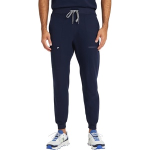 Fabletics Men’s All-Shift 5-Pocket Scrub Jogger – MotionTech, 4-Way Stretch, Pocket-Packed, Lightweight, Semi-Slim Fit(Navy)