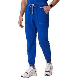 Fabletics Men’s All-Shift 5-Pocket Scrub Jogger – MotionTech, 4-Way Stretch, Pocket-Packed, Lightweight, Semi-Slim Fit(Royal Blue)
