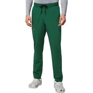 Fabletics Men’s Intake Scrub Pant – MotionTech, 4-Way Stretch, Pocket-Packed, Wrinkle-Resist, Semi-Slim Fit(Hunter Green)