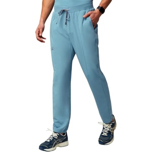 Fabletics Men’s Intake Scrub Pant – MotionTech, 4-Way Stretch, Pocket-Packed, Wrinkle-Resist, Semi-Slim Fit(Wave)