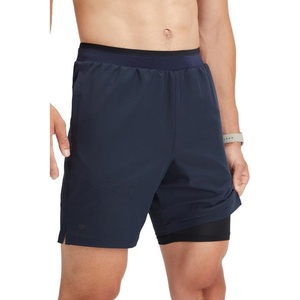 Fabletics Men’s The Fundamental Short II (Lined), Workout, Running, Training, Gym, Yoga, Ultra Lightweight(Classic Navy)