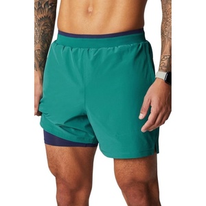 Fabletics Men’s The Fundamental Short II (Lined), Workout, Running, Training, Gym, Yoga, Ultra Lightweight(Miami Tide)