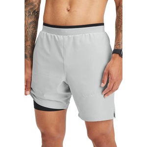 Fabletics Men’s The Fundamental Short II (Lined), Workout, Running, Training, Gym, Yoga, Ultra Lightweight(Mineral Grey)
