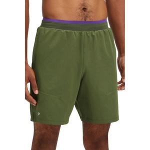 Fabletics Men’s The Fundamental Short II, Workout, Running, Training, Gym, Yoga, Ultra Lightweight(Dark Moss)