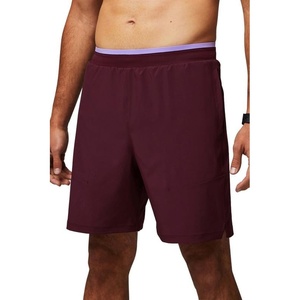 Fabletics Men’s The Fundamental Short II, Workout, Running, Training, Gym, Yoga, Ultra Lightweight(Merlot)