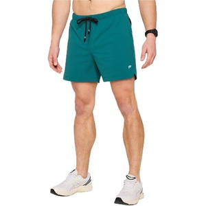 Fabletics Men’s The One Short (Lined), Training, Swimming, Lightweight, Quick-Dry, Zip Pocket, Stretch Woven(Green Abyss)
