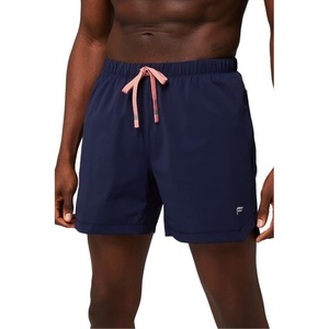 Fabletics Men’s The One Short (Unlined), Training, Swimming, Lightweight, Quick-Dry, Zip Pocket, Stretch Woven(Deep Navy / Multi Spraydient)