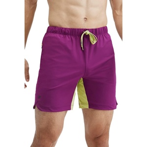 Fabletics Men’s The One Short (Unlined), Training, Swimming, Lightweight, Quick-Dry, Zip Pocket, Stretch Woven(Deep Port / Fennel)