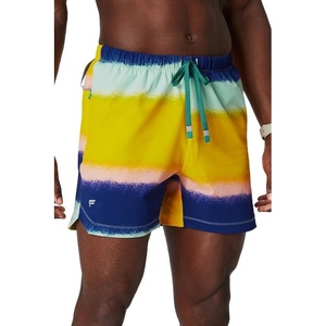 Fabletics Men’s The One Short (Unlined), Training, Swimming, Lightweight, Quick-Dry, Zip Pocket, Stretch Woven(Multi Spraydient)
