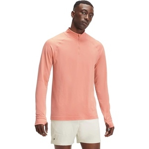 Fabletics Men’s The Training Day 1/4 Zip, Training, Performance, Athletic, Breathable, 4-Way Stretch(Tuscany Clay Exploded)