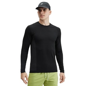 Fabletics Men’s The Training Day Tee, Performance, Running, Workout, Gym, Breathable, 4-Way Stretch(Black)