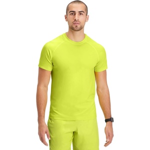 Fabletics Men’s The Training Day Tee, Performance, Running, Workout, Gym, Breathable, 4-Way Stretch(Zest)