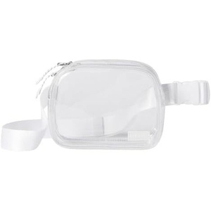 Fabletics The Belt Bag, Quick Dry, Zip Pockets, Clear, OS(Clear)