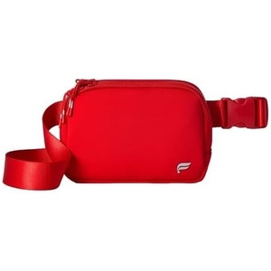 Fabletics The Belt Bag, Quick Dry, Zip Pockets, Clear, OS(Heated Red Neoprene)