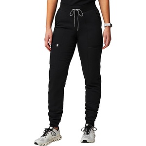 Fabletics Women’s Active Scrub Jogger – MotionTech, Pocket-Packed, Lightweight, Wrinkle-Resist, Semi-Slim Fit(Black)