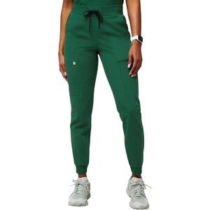 Fabletics Women’s Active Scrub Jogger – MotionTech, Pocket-Packed, Lightweight, Wrinkle-Resist, Semi-Slim Fit(Hunter Green)