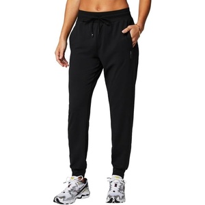 Fabletics Women’s Cloud Jersey Jogger, Buttery Soft, Recycled Fabric, Hidden Pockets, Breathable, Moisture-Wicking(Black)